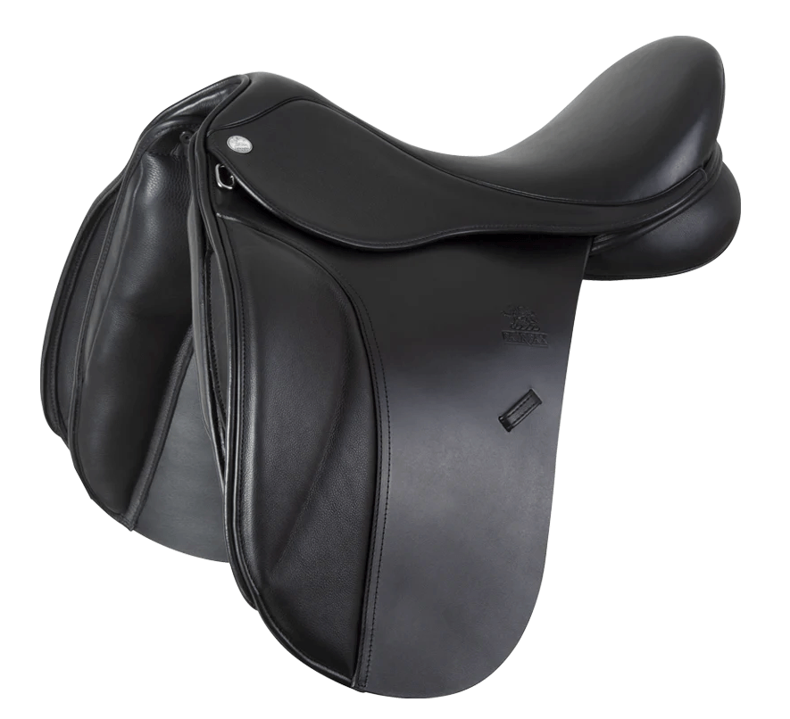Pictured is the Fairfax Classic Low Wither Dressage Saddle