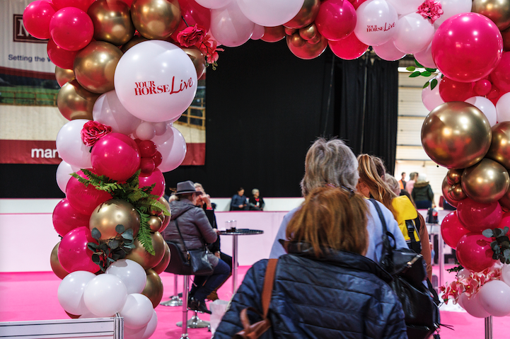 The entrance to the Your Horse Live VIP lounge for VIP ticket holders is shown